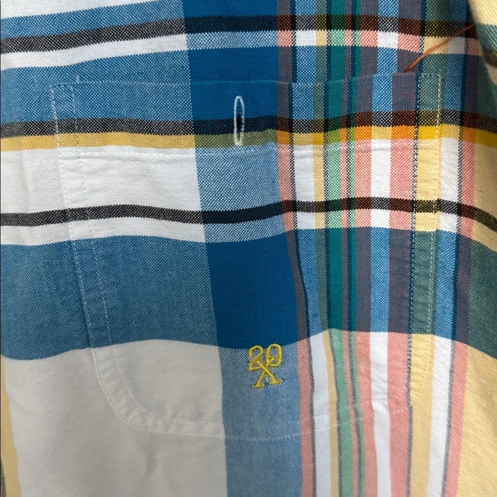Vintage Wrangler 20X plaid short sleeve button down Western shirt size 2XT